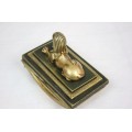 Garnitura de birou Egyptian Revival | cca 1830 | bronz dore | Franta